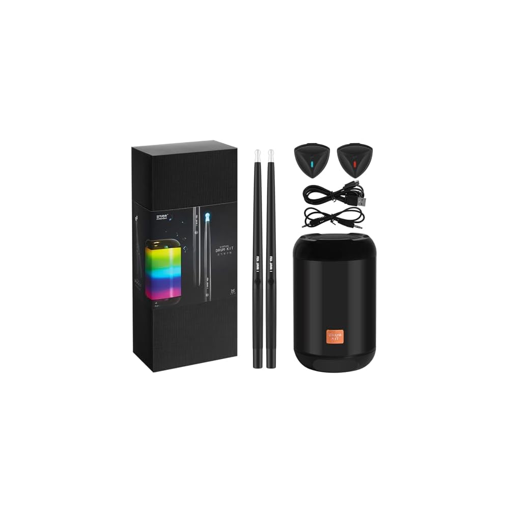 Virtual AR Smart Drum Kit – Interactive Air Drum Set with Bluetooth Speaker