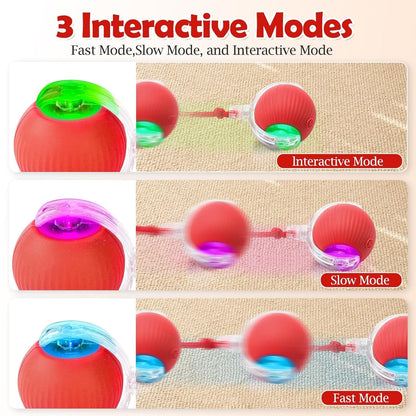 Smart Interactive Rolling Ball Toy for Cats & Small Dogs